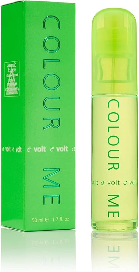 Milton-Lloyd Colour Me Volt - Cologne for Men - Aromatic Fougere Fragrances - Mens Cologne - Long Lasting Perfume for Men - Eau de Parfum - 1.7 oz