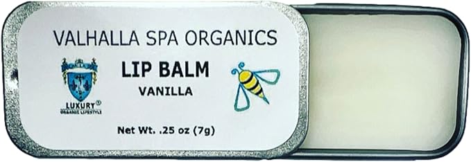 Beeswax Lip Balm with Aloe Vera and Vitamin E | Vanilla Scent | Un-Flavored