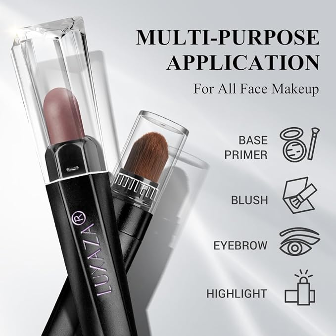 Neutral Eyeshadow Stick Makeup 6PCS Set, Dark Grey Shimmer Matte Cream Eye Shadow for Smoky Eye Brightener Pencil Crayon - A3 Smoky Rose Taupe