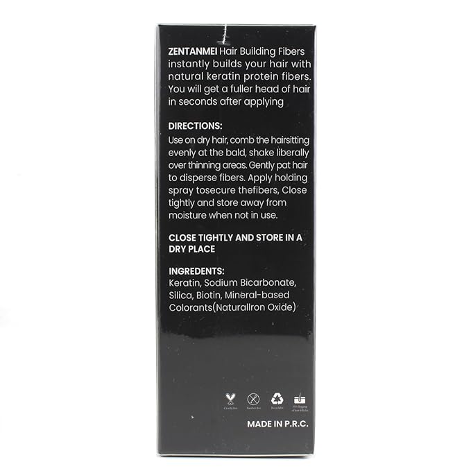 Hair Fibers for Thinning Hair for Women All-Natural Hair Building Fibers 0.98 Oz Hair Volume Powder Bald Spot Cover Up for Men & Women (Dark Brown)