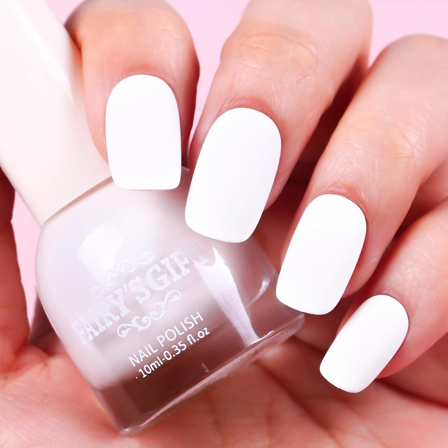 Major Dijit Matte Nail Polish Air Dry Nail Art Varnish (White, 10 ML)