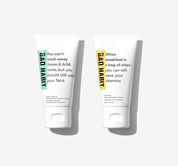 Bad Habit Wake Things Up and Daily Dose Skin Care Travel Set