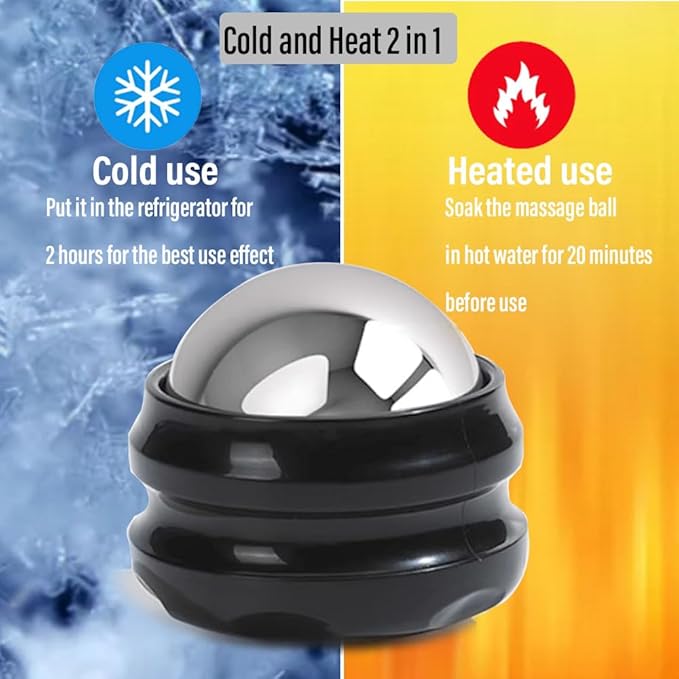 Cold Massage Roller Ball - Gifts for Men Women Teens BoysοΌStays Cold for 6 Hours, Home Office Travel Essentials,Sports Fitness Relaxations Gift,Rapidly Relieve Muscle Pain and Tension