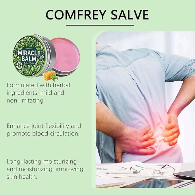 Miracle Balm, Organic Miracle Balm, Natural Ingredients, Relaxed and Comfortable for Legs, Arms, Back(2 pcs) AA