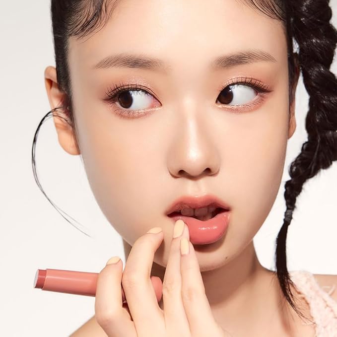 ETUDE Ginger Sugar Melting Balm Stick 03 Bare Peach | Tinted Moisturizing Lip balm | Natural Ingredients Hydrate Ginger, Sugar, Shea Butter Moisturizing Relaxing Effect | K-Beauty