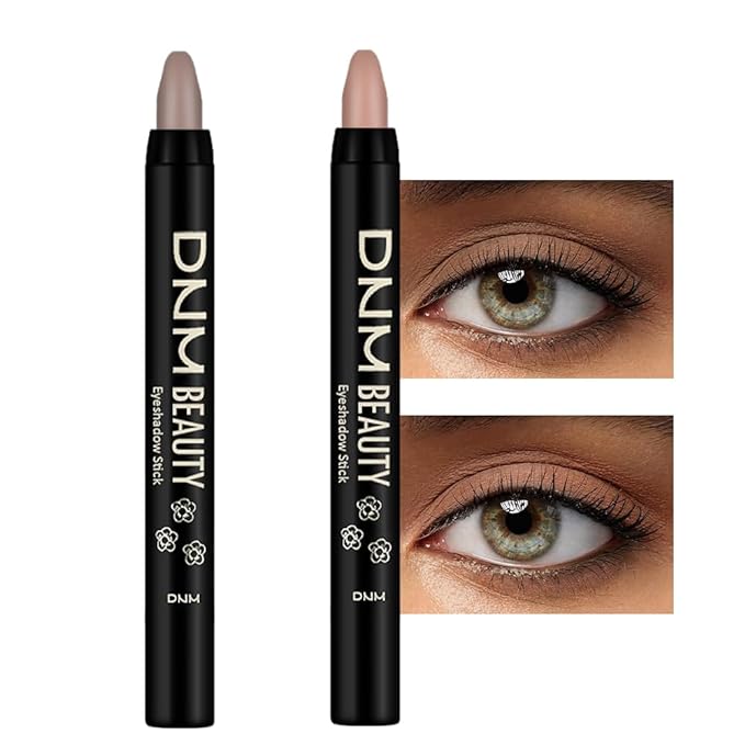 Kaely 2Pcs Cream Eyeshadow Sticks Set for Eyes Waterproof,Ginger Matte & Caramel Matte Eye shadow Stick Pencil Pen Bulk sombras en crema para ojos 29+30
