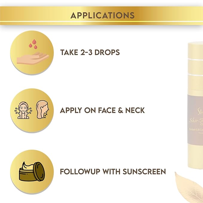 Shira Shir Radiance Corrective RX Instant-Lift Collagen Light-Weight Eye Serum Reduces Dark Circles Dullness Fine Lines and Wrinkles (30ml)