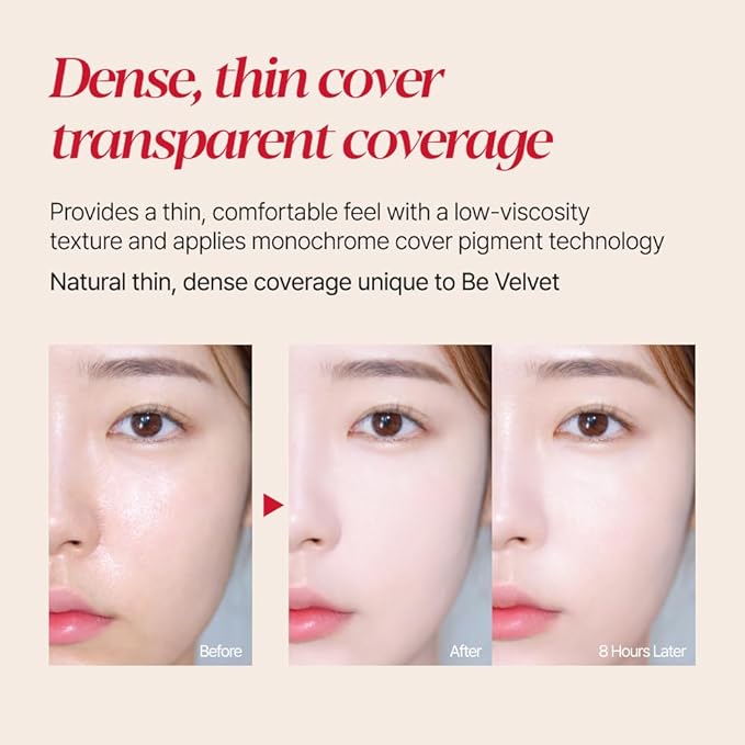 Espoir Be Velvet Fluid Foundation #20 Vanilla 1.05oz | Luxurious Velvet Finish | Thin, Dense Coverage Matte Foundation | Long-Lasting Hydrated Radiance Liquid Foundation | Korean makeup Foundation