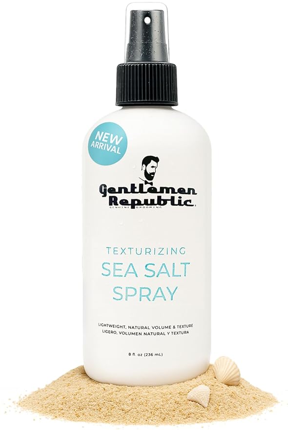 Gentlemen Republic Sea Salt Spray for Men & Women – Hair Texturizing Spray with Dead Sea Salt, Vitamin E & Kelp – Adds Volume & Texture – Lightweight Texturizing for Hair Men – 8 oz