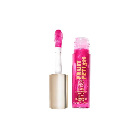Milani Fruit Fetish Lip Oil with Vitamin E for Instant Hydration, Fruit Extract Infused Lip Treatment and Moisturizing Lip Gloss - Raspberry Peach
