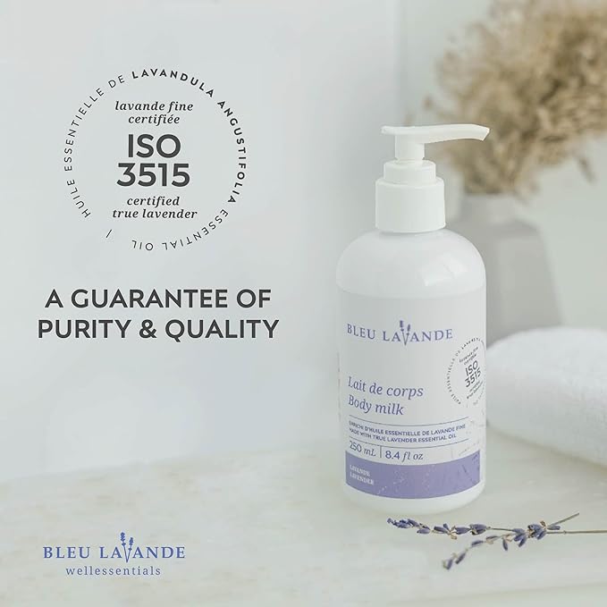 Bleu Lavande - Morning Well-being Routine Aromatherapy Set – Lavender Shower Gel, Body Milk and Hand Cream - Enriched with Premium & Pure Lavender Essential Oil - Soothing Natural Lavender Products