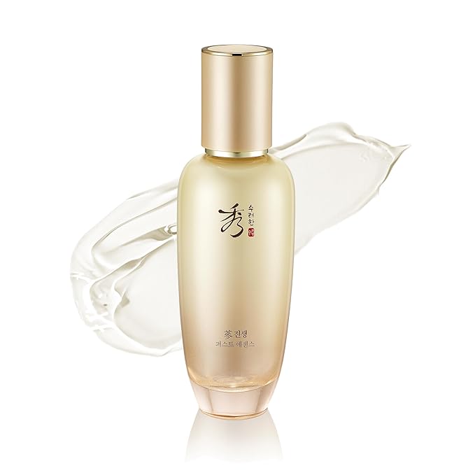 Sooryehan Christmas Gifts Ginseng First Essence (120 ml/2.04 fl oz) Total Age-Defying Solution, Wrinkle Improvement, Nourishing Toner for Radiant and Youthful Skin - Ginsenoside | Korean Skincare
