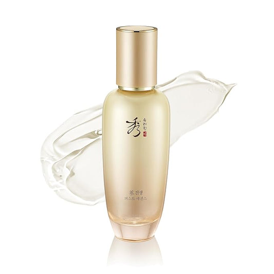 Sooryehan Christmas Gifts Ginseng First Essence (120 ml/2.04 fl oz) Total Age-Defying Solution, Wrinkle Improvement, Nourishing Toner for Radiant and Youthful Skin - Ginsenoside | Korean Skincare