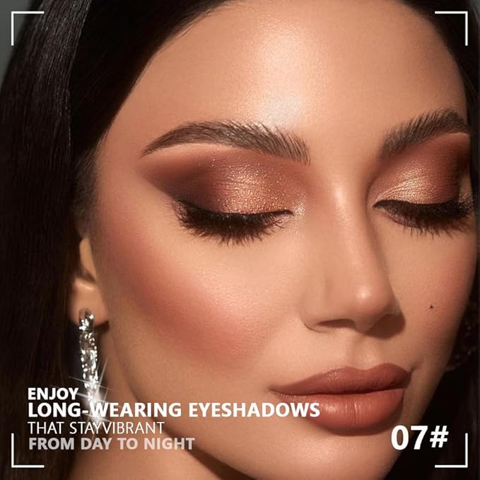 Kaely Powder Eyeshadow Quad, Smoky Black Gray Matte Glitter Eyeshadow Palette Makeup, Neutral Eye Shadow Palette for Older Women Pigmented Waterproof, sombras para ojos, Blendable, Cruelty-free, 07