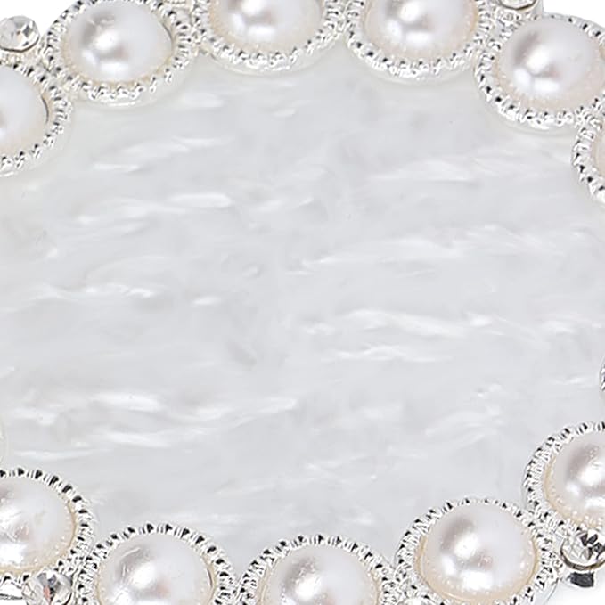 Polish Mix Palette, Resin Nail Art Display Board Cosmetic Nail Mixing Palette Color Mixing Nail Art Tips Display Plate(Silver)