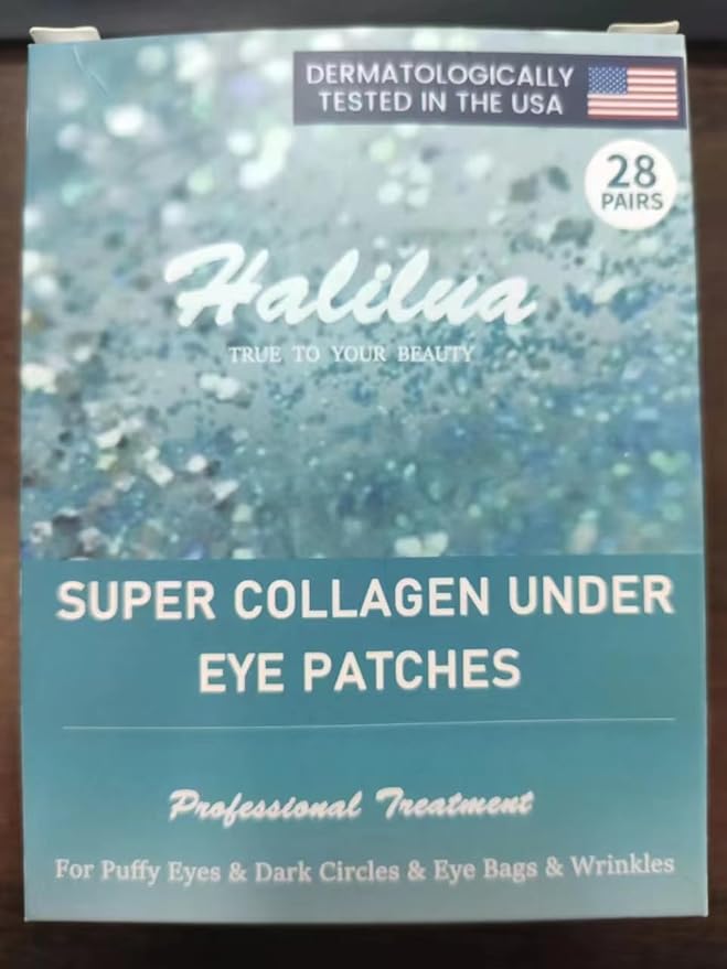 28 Pairs Under Eye Patches, Natural Collagen Eye Patches for Puffy Eyes, Under Eye Mask Patches for Face, Reduce Dark Circles, Fine Lines and Puffiness, Refreshes Your Skin, Eye Moisturizer Treatment