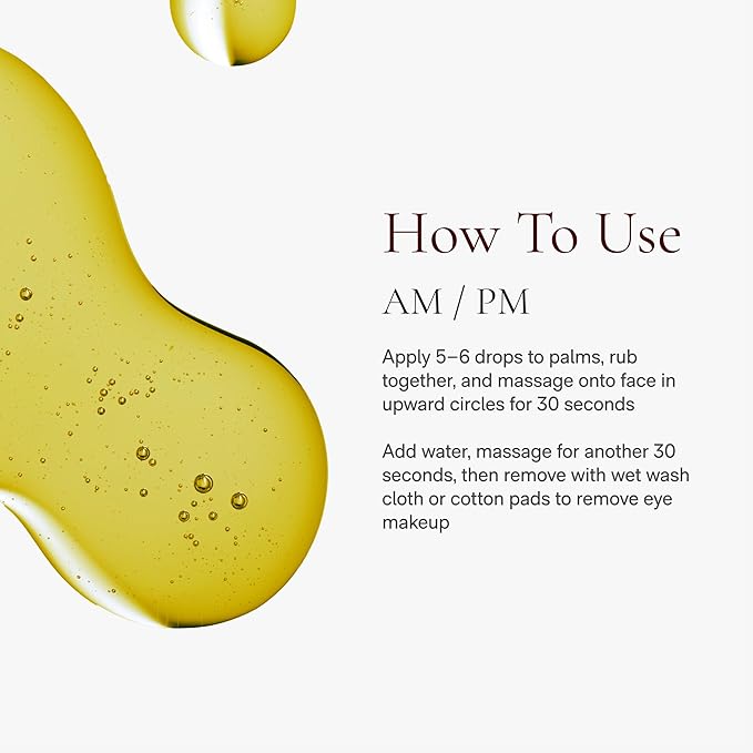 Angela Caglia Neroli Cleansing Oil - Makeup Remover & Face Cleanser with Lipid-Lock Technology - Organic Moringa, Marula, Black Currant & Neroli Oils - Soothing Hydration & Barrier Support