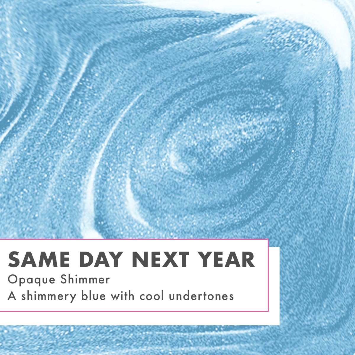 Olive & June Long Lasting Nail Polish | Gel-Like Finish No Lamp Needed | Lasts up to 10 days | Salon-Quality at Home | 15-Free Vegan Cruelty-Free Chip-Resistant Shine |Same Day Next Year Shimmery Blue