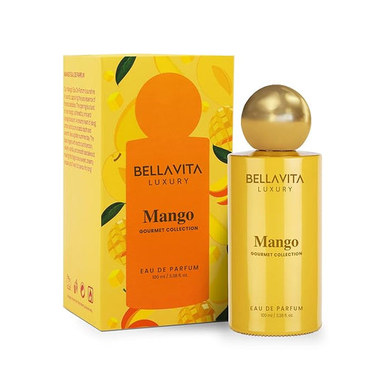 BELLAVITA Gourmet Collection Mango Edp Fruity, Floral, Woody Long Lasting Fragrance Perfume For Men And Women 100ml