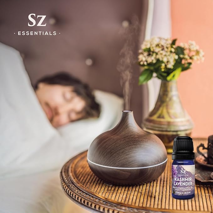 Kashmir Lavender Essential Oil β 100% Pure & Undiluted β Sweet Floral Scent for Relaxation, Aromatherapy, Self-Care, Natural Perfumery β Vegan & Therapeutic β 0.22 fl oz (6.5 mL)