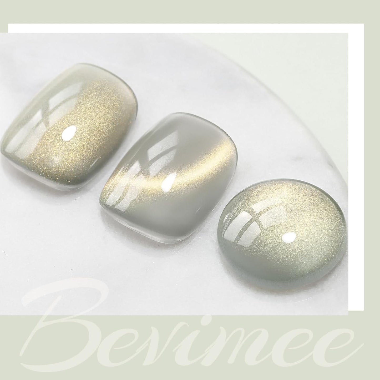 Cat Eye Nail Polish Glass Jelly Magnetic Gel Polish Smoothie Glitter Gloss Shine Holographic Celadon Color Velvet UV Gel Polish For Nail Art Manicure DIY At Home 12ml