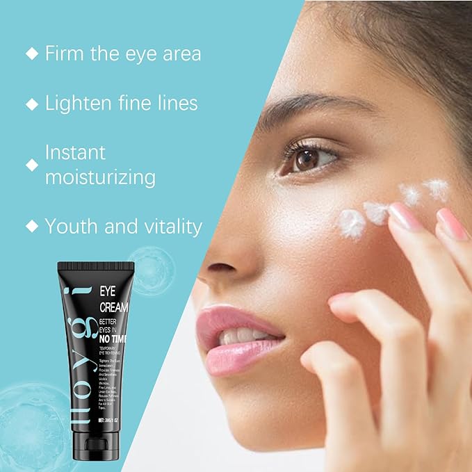 Instant Firm Eye Tightening Cream with Caffeine & Collagen & Vitamin E, Instant Firming Eye Cream, Eye Tightener Cream Travel Size 1 Fl Oz