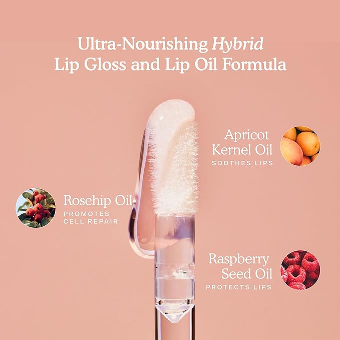 Tower 28 ShineOn Milky Lip Jelly, ALMOND, Non-Sticky, Hydrating Vegan Lip Gloss in Milky Chocolate, Apricot and Raspberry Seed Oil, Moisturizing, Clean, Cruelty Free