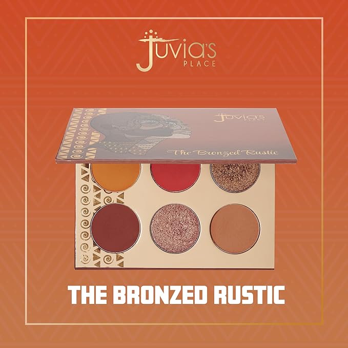 Juvia's Place Palette The Bronzed Rustic - Shades of 6, Professional Eye Makeup, Pigmented Palette, Makeup Palette for Eye Color & Shine