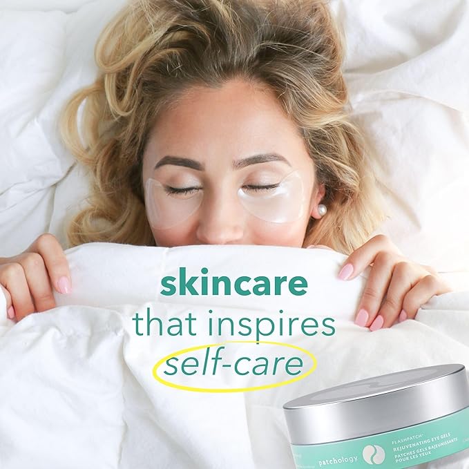 Patchology Rejuvenating Under Eye Gels - Hydrating Eye Mask w/Caffeine & Collagen - Under Eye Patches For Dark Circles - Puffy Eyes Care, minimize Puffiness & Wrinkles Reducer (15 Pairs)