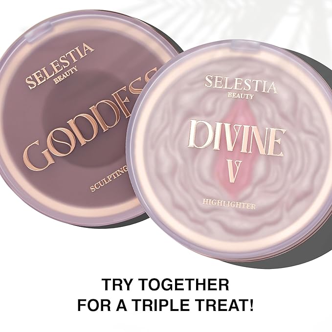 Blush Duo Aureole - High Pigmented Pink Blush for Cheeks - Blush Powder with Matte Finish - Easy-to-Blend Texture - Mix or Use Separately, 0.53 Oz