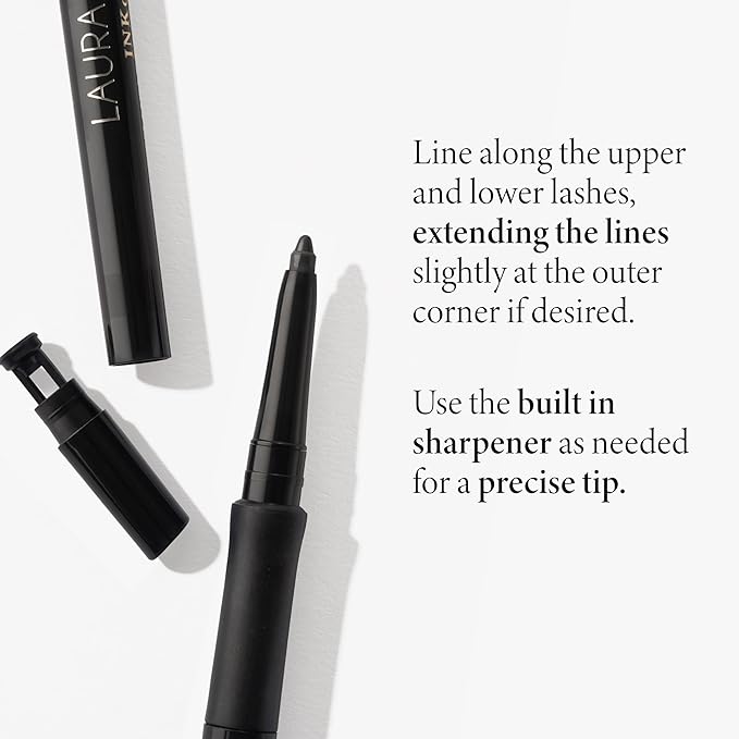 LAURA GELLER NEW YORK INKcredible Gel Eyeliner - Brown Sugar - Waterproof Smudge-proof Eyeliner Pencil - Built in Sharpener