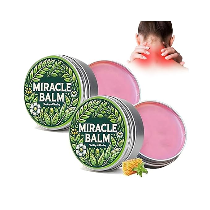 Miracle Balm, Organic Miracle Balm, Natural Ingredients, Relaxed and Comfortable for Legs, Arms, Back(2 pcs) AA