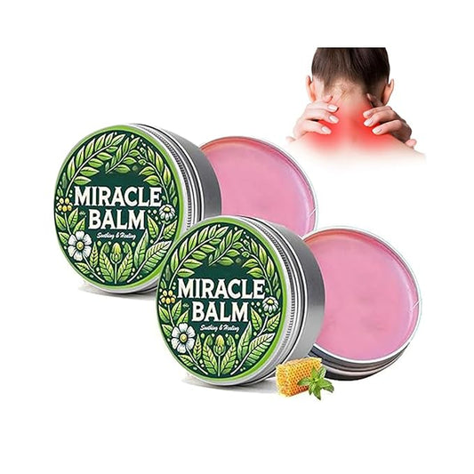Miracle Balm, Organic Miracle Balm, Natural Ingredients, Relaxed and Comfortable for Legs, Arms, Back(2 pcs) AA