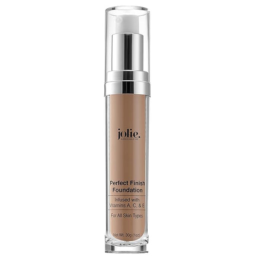 Jolie Perfect Finish Liquid Foundation Makeup SPF 15 Oil Free (MC2)