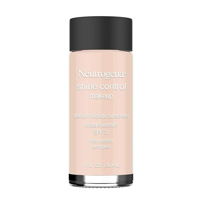 Neutrogena Shine Control Liquid Makeup Broad Spectrum Spf 20, Natural Ivory 20, 1 Oz.
