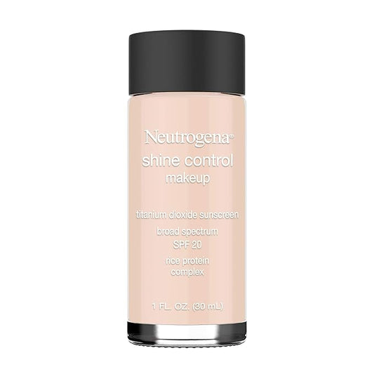 Neutrogena Shine Control Liquid Makeup Broad Spectrum Spf 20, Natural Ivory 20, 1 Oz.