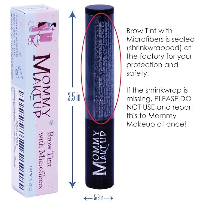 Brow Tint with Microfibers - 4-in-1 Tinted Eyebrow Gel to Groom, Hold, Sculpt & Color Your Brows, Covers Gray Hair - Water Resistant, Clump-Free, Long Lasting (Cool Brunette) by Mommy Makeup