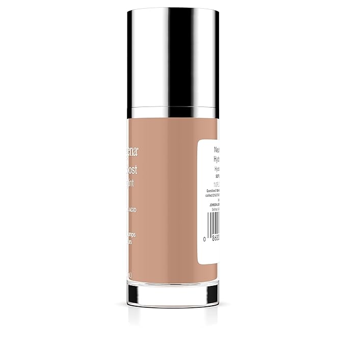 Neutrogena Hydro Boost Hydrating Tint Foundation Makeup for Dry Skin, with Hyaluronic Acid, Lightweight Oil-Free Water Gel, Non-Comedogenic, 50 Soft Beige, 1.0 fl. oz