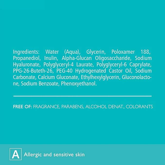 PREBIO-SENSILIQUE Micellar Prebiotic Dermo-Water for Face & Eyes, Removes Makeup & Impurities, Soothes & Moisturizes Allergic & Sensitive Skin, Safe for Contact Lens Wearers, 6.76 fl oz