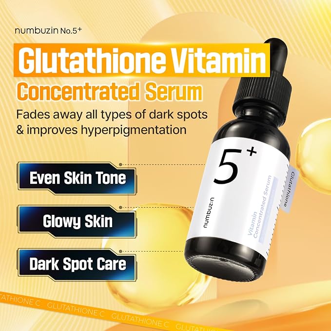 numbuzin No.5 Serum DUO | Tranexamic Acid 4%, Niacinamide 5%, Glutathione, Vitamin C | Vitamin Concentrated Serum | Hyperpigmentation| Suitable for Sensitive Skin | 2.02 fl. oz.