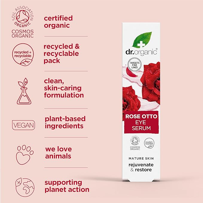 Organic Doctor Rose Otto Eye Serum, 0.5 Fluid Ounce