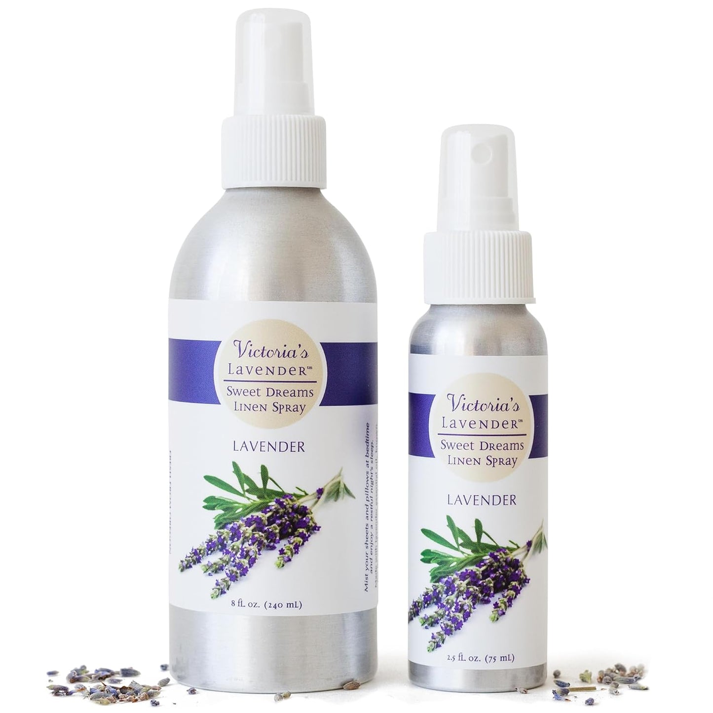 Victoria's Lavender Aromatherapy Pillow and Linen Mist - Made in USA, Soothing Lavender Essential Oil, Bed and Pillow Spray for Ultimate Aromatherapy Experience - (8 oz Plus 2 oz)