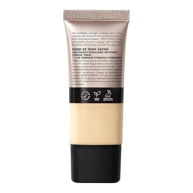 e.l.f. Soft Glam Foundation, Medium Coverage, Long-Lasting & Buildable Foundation For A Smooth, Satin Finish, Vegan & Cruelty-Free, 15 Fair Warm
