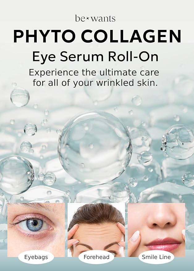 Bewants Eye Roller with Serum Made with Bamboo Water | Eye Serum for Puffiness and Bags Under Eyes | Under eye roller for dark circles | Dark Eyes Circle Treatment | Korean Skincare