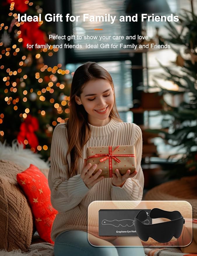 Heated Eye Mask, Cordless Heat Eye Compress for for Dry Eye Stye Relax Eye Strain, Portable Electric Warm Eye Mask for Blepharitis, Chalazion, Eye Fatigue or MGD