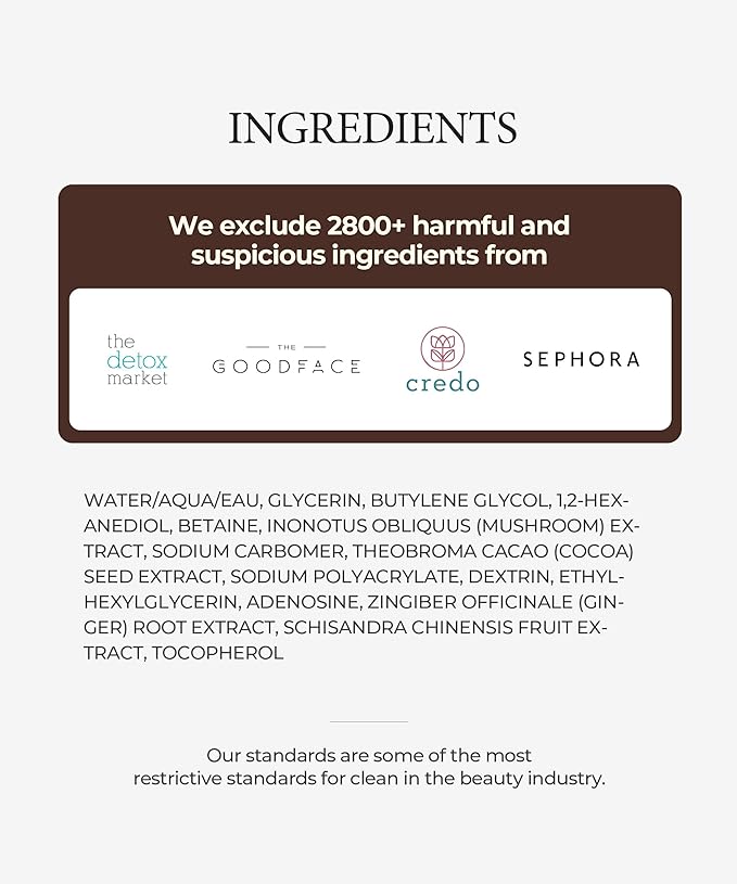 SERUMKIND Chaga Mushroom Serum for Korean Face Skincare - Beta Glucan Extract - Nourishing & Hydrating - Provides Deep Hydration for Extremely Dry Skin - Vegan & Cruelty-Free – 1.01 fl.oz.