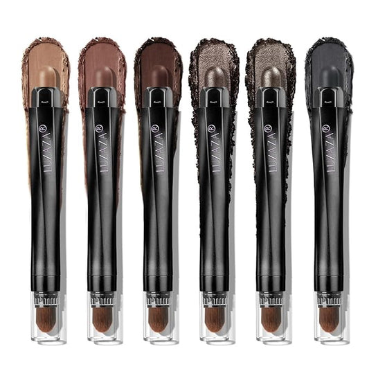 6PCS Neutral Eyeshadow Stick Makeup Set, Matte Cream Eye Shadow Eyeliner Brightener Pencil Crayon - B3 Iced Oat