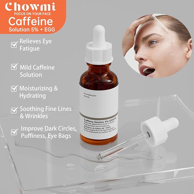 The Caffeine Solution 5% + EGCG,Reduces Appearance of Eye Contour Pigmentation and Puffiness,Under Eye Serum (30ml) Caffeine For Face Moisturizing Serum (2)