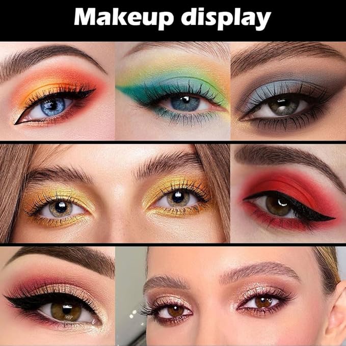 16 Colors Champagne Gold Glitter Matte Shimmer Eyeshadow Palette for Eye Makeup,High Pigmented Brown Eye Shadow Primers Powder Palet de sombras de ojos