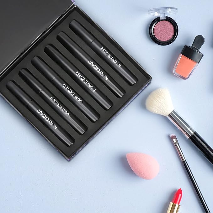 Maydear Waterproof Colored Mascara Set β Long-Lasting, Cruelty-Free, Vegan Eye Makeup for Women (6 Colors)